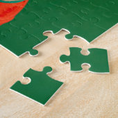 Kerst Elf Grappige Hond Huisdier Kerstmis Legpuzzel (Zijkant)