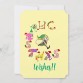 Kerst & Elf groeten! Feestdagenkaart (Voorkant)