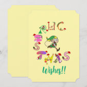 Kerst & Elf groeten! Feestdagenkaart (Voorkant / Achterkant)