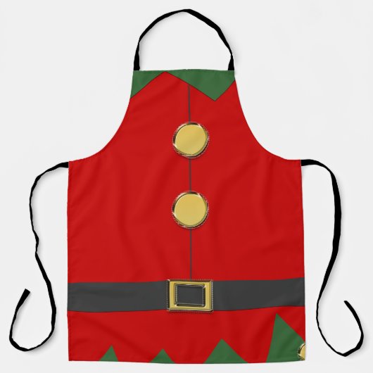 kerst elf helper schort (Voorkant)