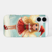 Kerst Elf iPhone Hoezen 16 Hoesje (Achterkant horizontaal)