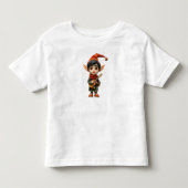 Kerst Elf Jongens T-shirt voor Peuters (Voorkant)