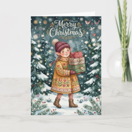 Kerst Elf Kaart