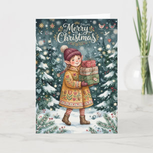 Kerst Elf Kaart