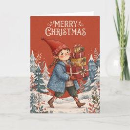 Kerst Elf Kaart