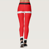Kerst Elf Kerstman Rood Leggings (Achterkant)