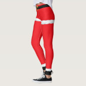 Kerst Elf Kerstman Rood Leggings (Links)
