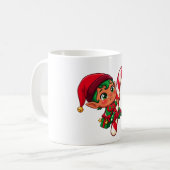 Kerst Elf Kerstsfeer Koffiemok (Voorkant links)