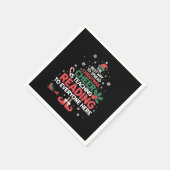 Kerst Elf Kerstvreugde Voorleesleraar Servet (Hoek)
