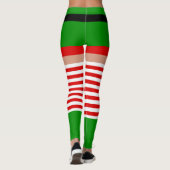 Kerst elf kostuum Leggings (Achterkant)