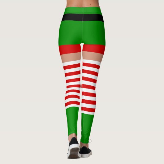 Kerst elf kostuum Leggings (Achterkant)