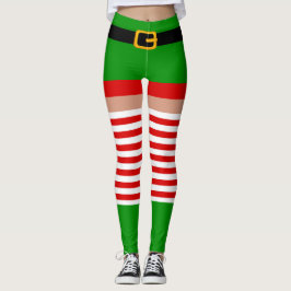 Kerst elf kostuum Leggings