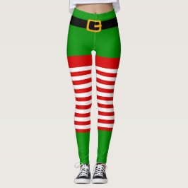 Kerst elf kostuum Leggings