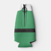 Kerst Elf kostuum monogram groen Flesjeskoeler (Achterkant)