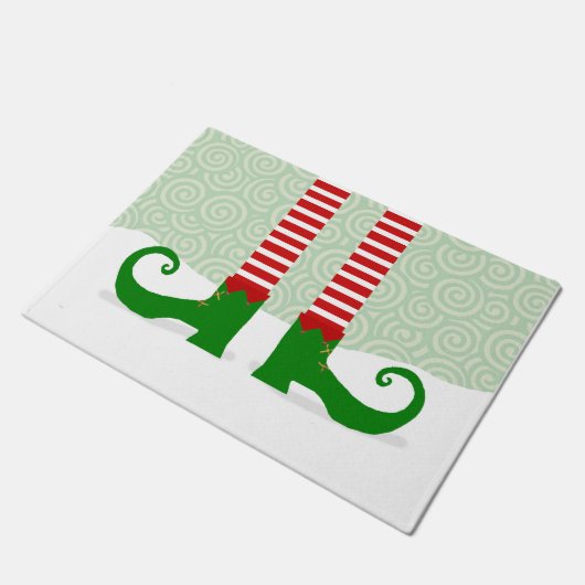 Kerst Elf Legs Deurklep Deurmat (Schuin)