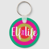 Kerst "Elf leven" Sleutelhanger (Voorkant)