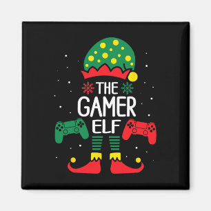 Kerst Elf Matching Gamer Familie Gaming Boys Ki Magneet