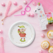 Kerst Elf met Cadeau Papieren Bordje (Feest)