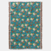 Kerst Elf met hulst, krans & pepermunt Deken (Voorkant Verticaal)