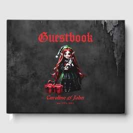 Kerst Elf met Kitten. Gastenboek