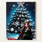 Kerst Elf met Kitten. Planner (Achterkant)