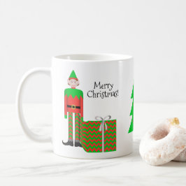 Kerst Elf Mok - Chevron Cadeaupakket