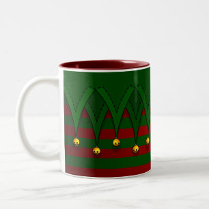 Kerst Elf Mokken Feestelijke Vakantie Koffiekopjes