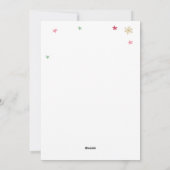 Kerst Elf Paper Doll Flat Holiday Kaart (Achterkant)