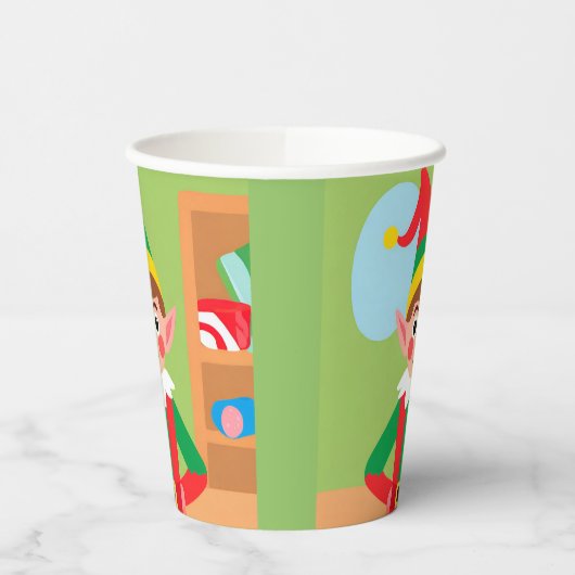 Kerst Elf papier beker (Links)