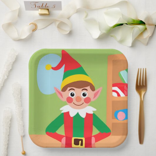 Kerst Elf Papier Bord (Huwelijk)