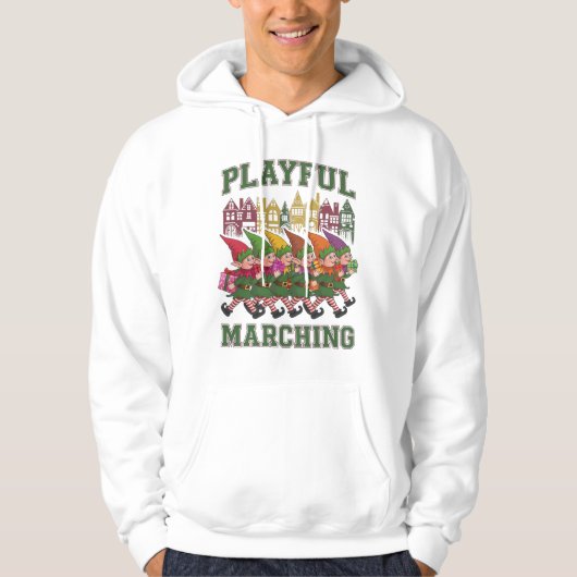 Kerst Elf Parade Hoodie (Voorkant)