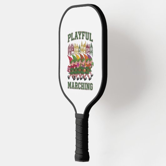 Kerst Elf Parade Pickleball Paddle (Links)