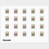 Kerst Elf Parade Ronde Sticker (Vel)