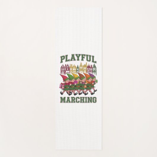 Kerst Elf Parade Yogamat (Voorkant)