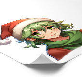 Kerst Elf Portret Poster (Hoek)