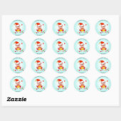 Kerst Elf Potlabel Zelfgemaakt Ronde Sticker (Vel)