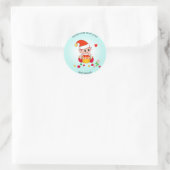 Kerst Elf Potlabel Zelfgemaakt Ronde Sticker (Tas)