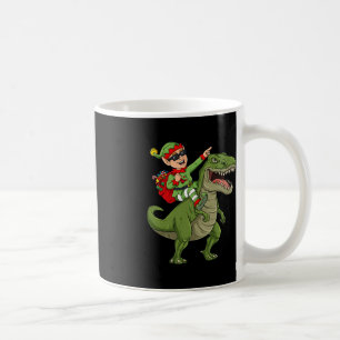 Kerst Elf Rijden Dinosaurus T Rex Boys Kinder Plez Koffiemok