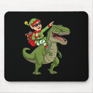 Kerst Elf Rijden Dinosaurus T Rex Boys Kinder Plez Muismat
