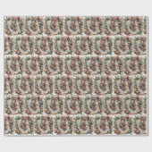 Kerst Elf speelt viool Cadeaupapier (Vlak)