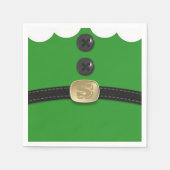Kerst Elf Suit Belt Green Paper servetten (Voorkant)