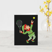 Kerst Elf Tennis Fun Boys Meisjes Kinder Tiener XM Kaart (Gele Bloem)