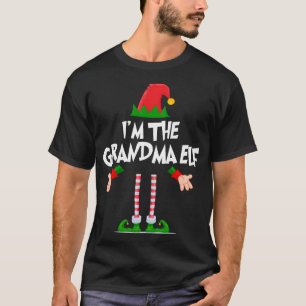 Kerst Elf Tshirt Ik ben de oma Elf Matching