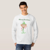 Kerst Elf Vrolijk Kerst T-shirt (Voorkant volledig)