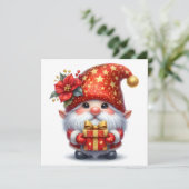 Kerst Elf Wenskaart (Staand voorkant)