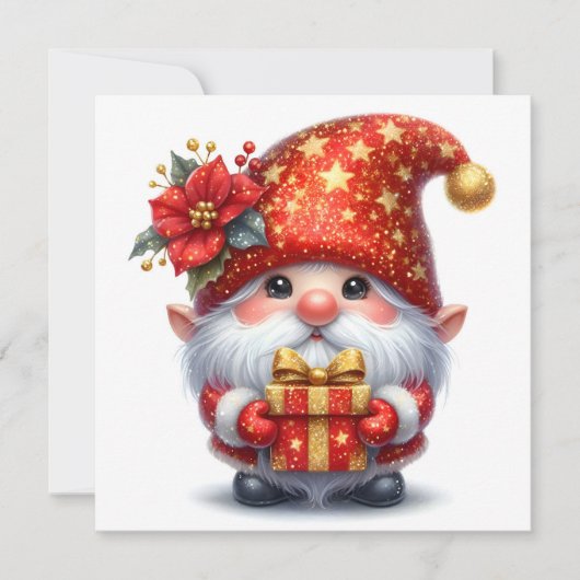 Kerst Elf Wenskaart (Voorkant)