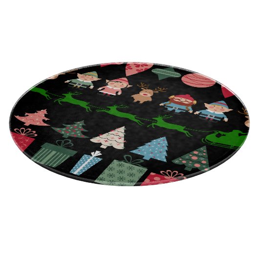 Kerst Elfen en meer Snijplank (Hoek)