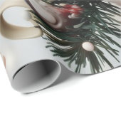 Kerst Elfen en Ornamenten Cadeaupapier (Rol Hoek)