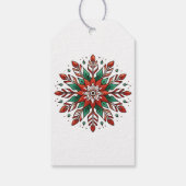 Kerst Elfen Gelukkige Vakantie Cadeaulabel (Achterkant)