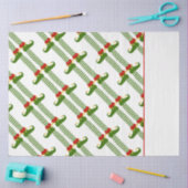 Kerst Elfen Patroon Vakantie Feestelijke Plank Elf Tissuepapier (Craft)